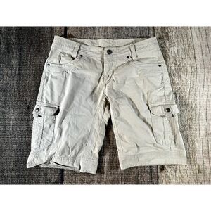Kuhl Womens Slash 11" Shorts Size 8 Tan UPF 50 Splash Hiking 6084